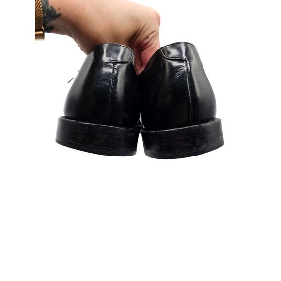 COLE HAAN City Black Leather Cap Toe Oxford Dress Blucher Shoe Men\'s 11